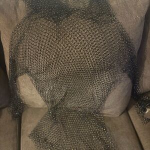 Zara Black Mesh Top